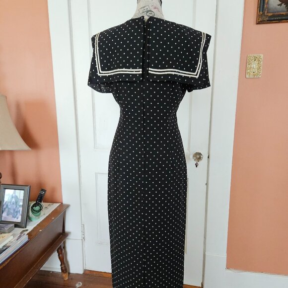 Vintage Late 80's Maggie Boutique Dress  S-4 - Picture 4 of 6